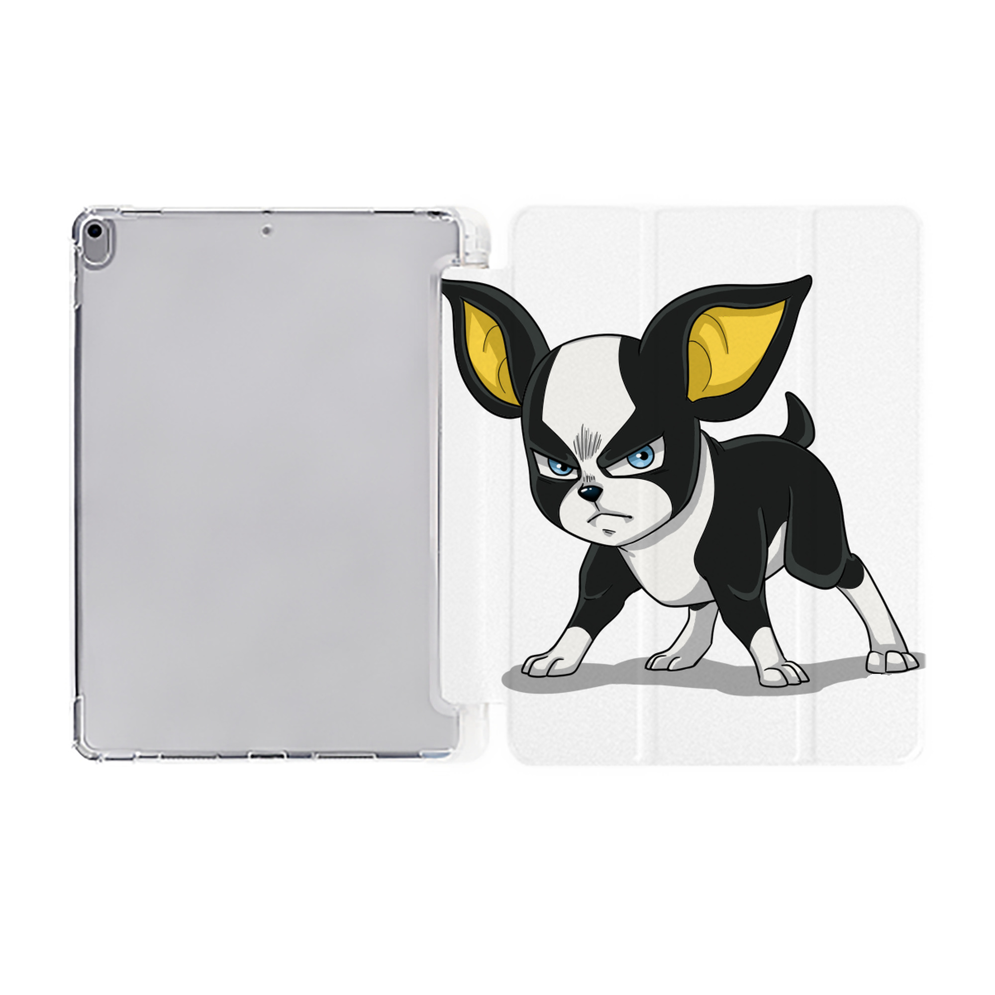 （画像用） ジョジョの奇妙な冒険 イギー JoJo's Bizarre Adventure Iggy IPad ケース ペン収納付き 三つ折りスタンド PUレザー×シリコン 対応機種9.5/10.5/10.9インチ